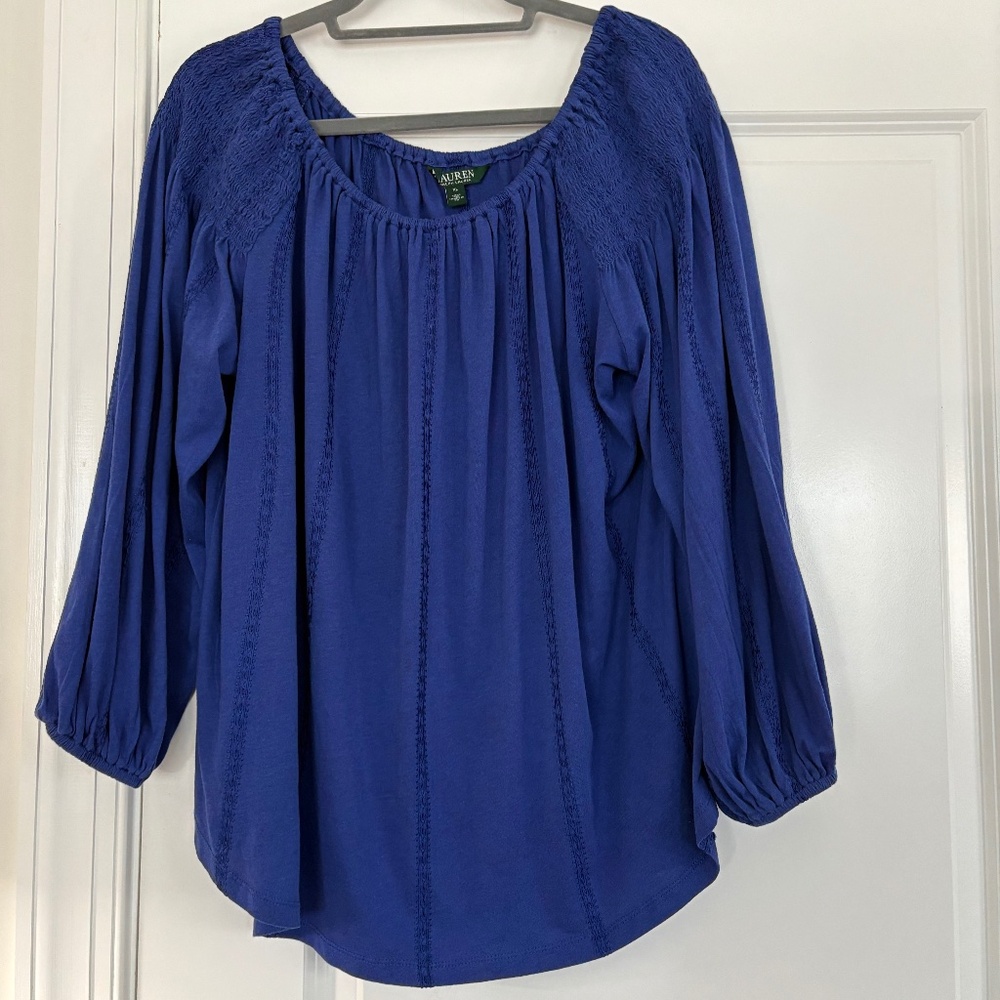 NEW Lauren Ralph Lauren On/Off Shoulder Top
